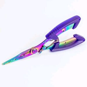 Multicolor Rainbow Pliers with Purple Handle